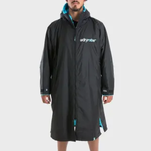 Dryrobe Advance Adults Long Sleeve Dryrobe - Black/Blue
