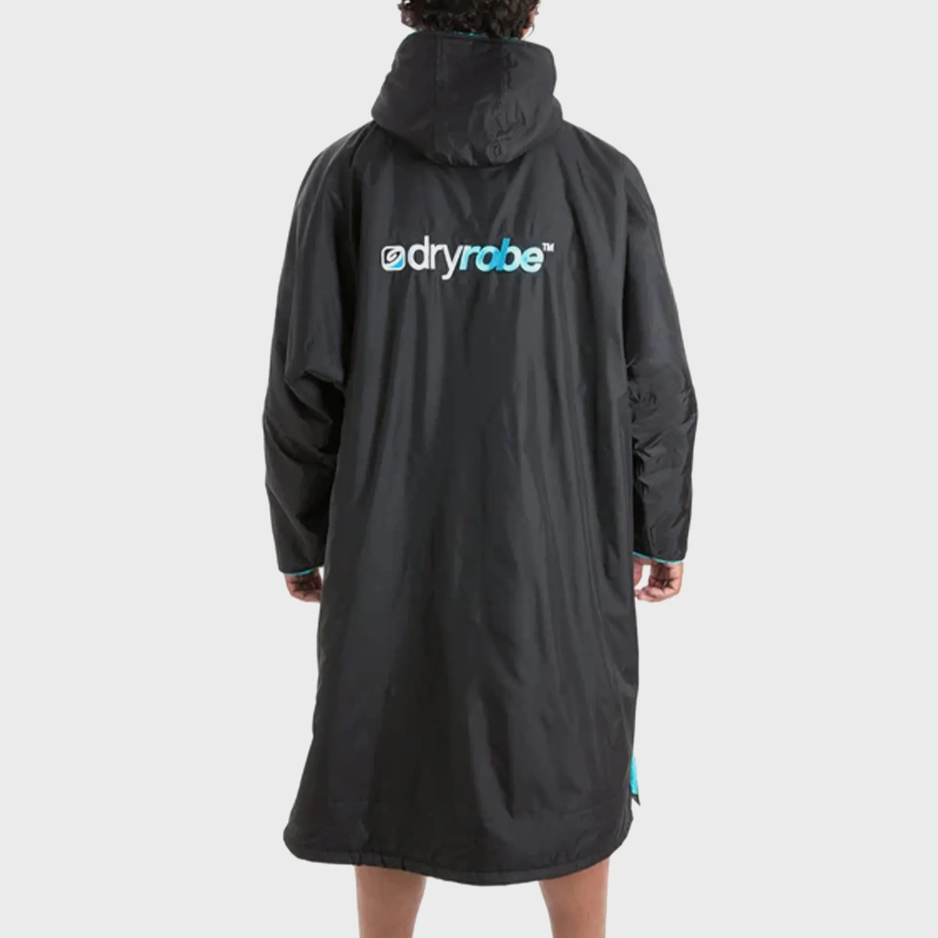 Dryrobe Advance Adults Long Sleeve Dryrobe - Black/Blue