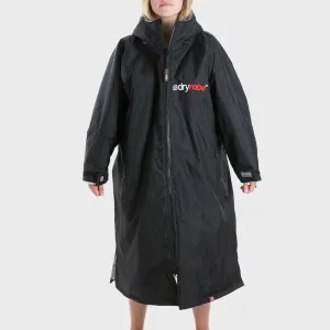 Dryrobe Advance Adults Long Sleeve Dryrobe - Black/Grey