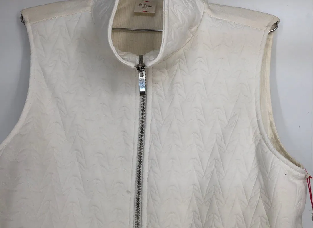 NWT Rafaella Women's Snow White Quilted Vest - Size Large