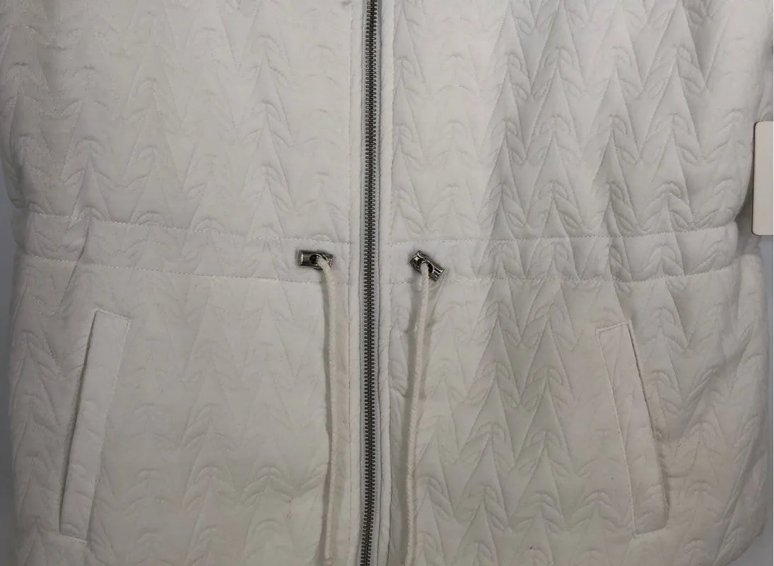 NWT Rafaella Women's Snow White Quilted Vest - Size Large