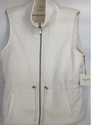 NWT Rafaella Women's Snow White Quilted Vest - Size Large