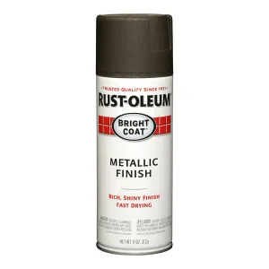 RUST-OLEUM Bright Coat Metallic Spray Paint 312g Aerosol Dark Bronze